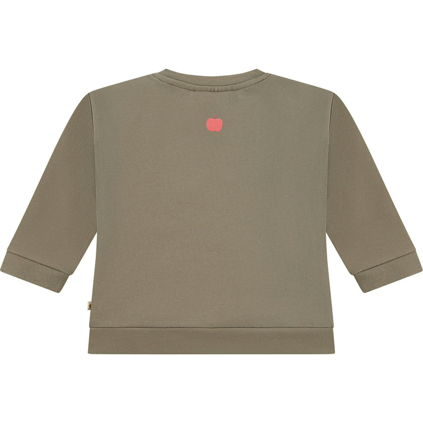 Apple Embroidered Sweatshirt