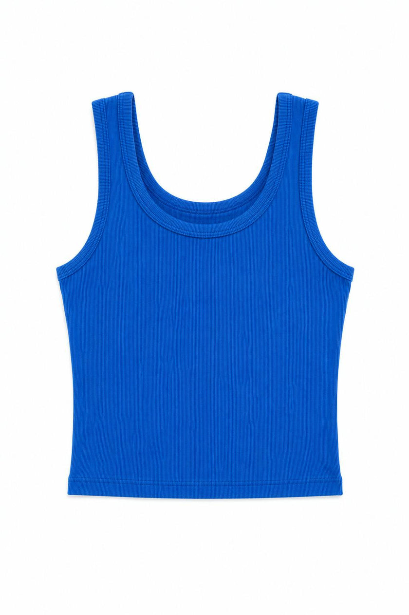 Emma Camp Blue With Heart & Arrow Terry Tank