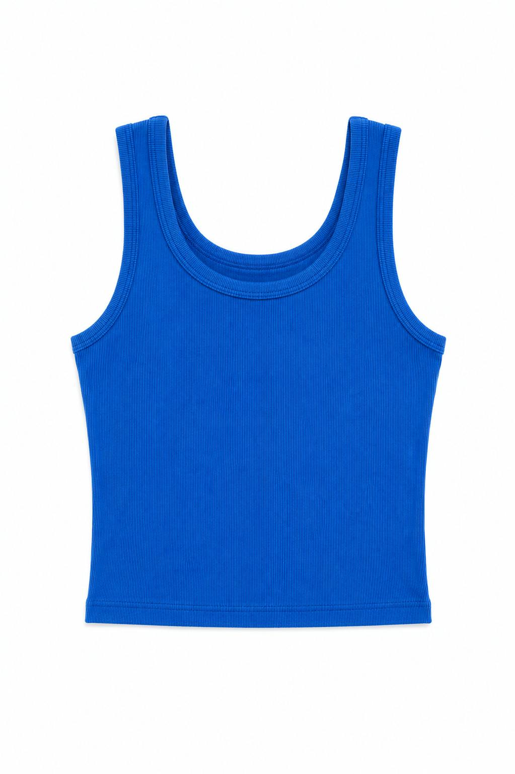 Emma Camp Blue With Heart & Arrow Terry Tank