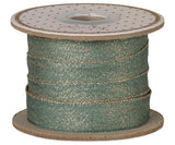 Ribbon, W: 13 mm x L: 10 m - Green/Gold