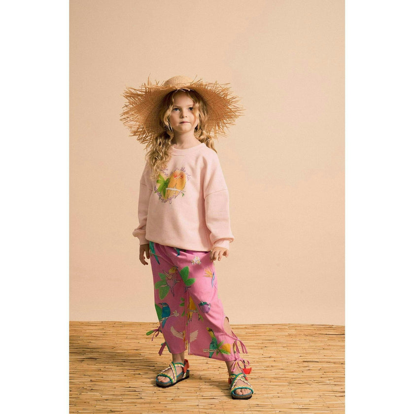 BIRDS SWEATSHIRT BLUSH