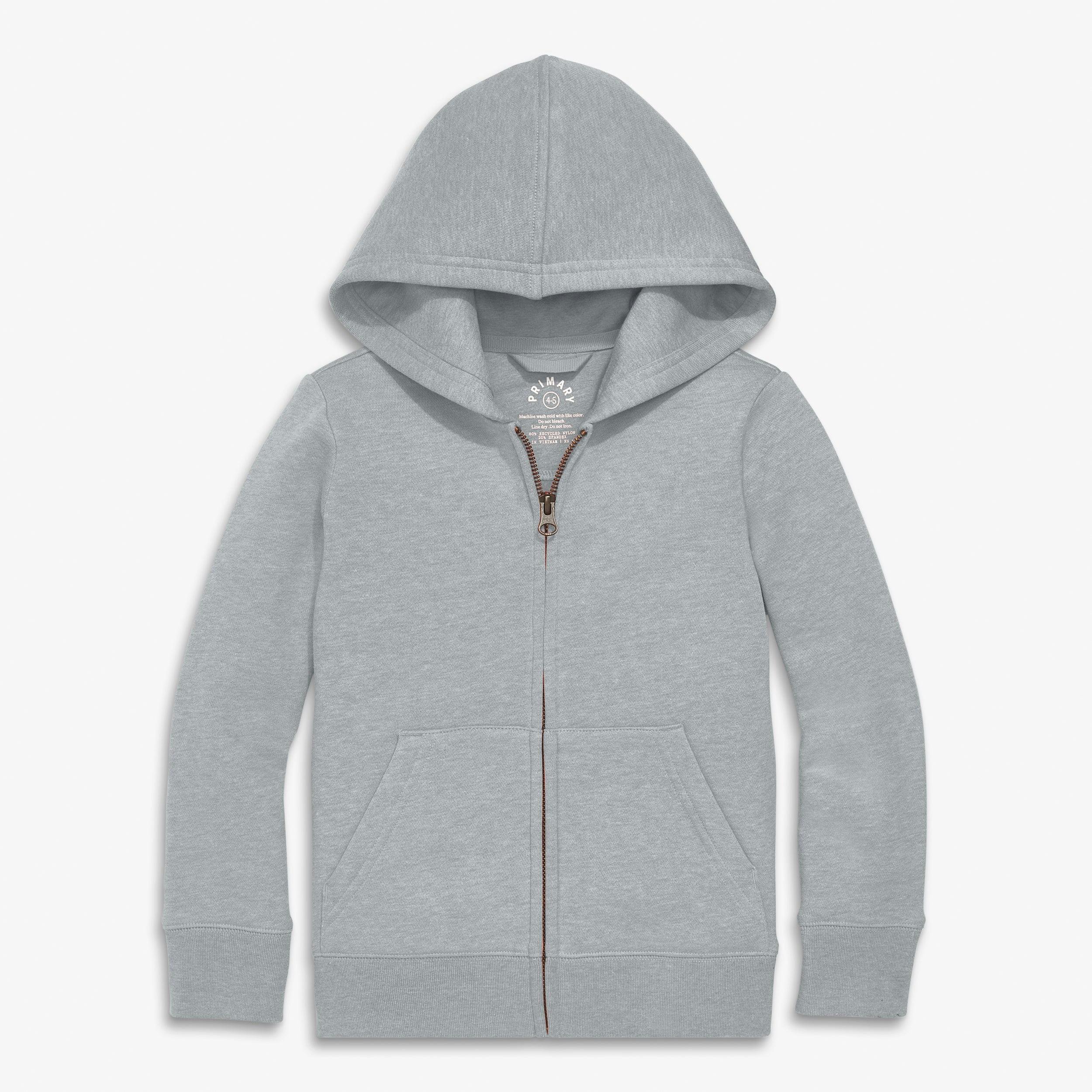 Kids cozy fleece zip hoodie