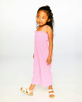Crinkle Jersey Jumpsuit With Smocking