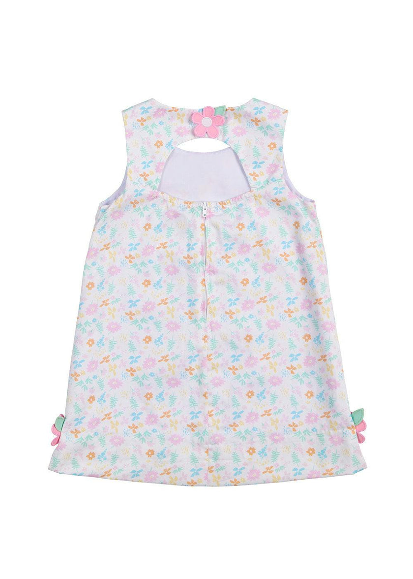 Printed Pique Dress With Flowers