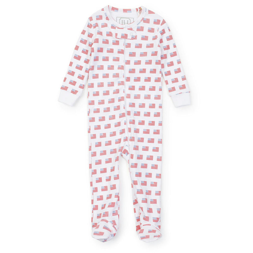 Parker Zipper Pajama - American Flag