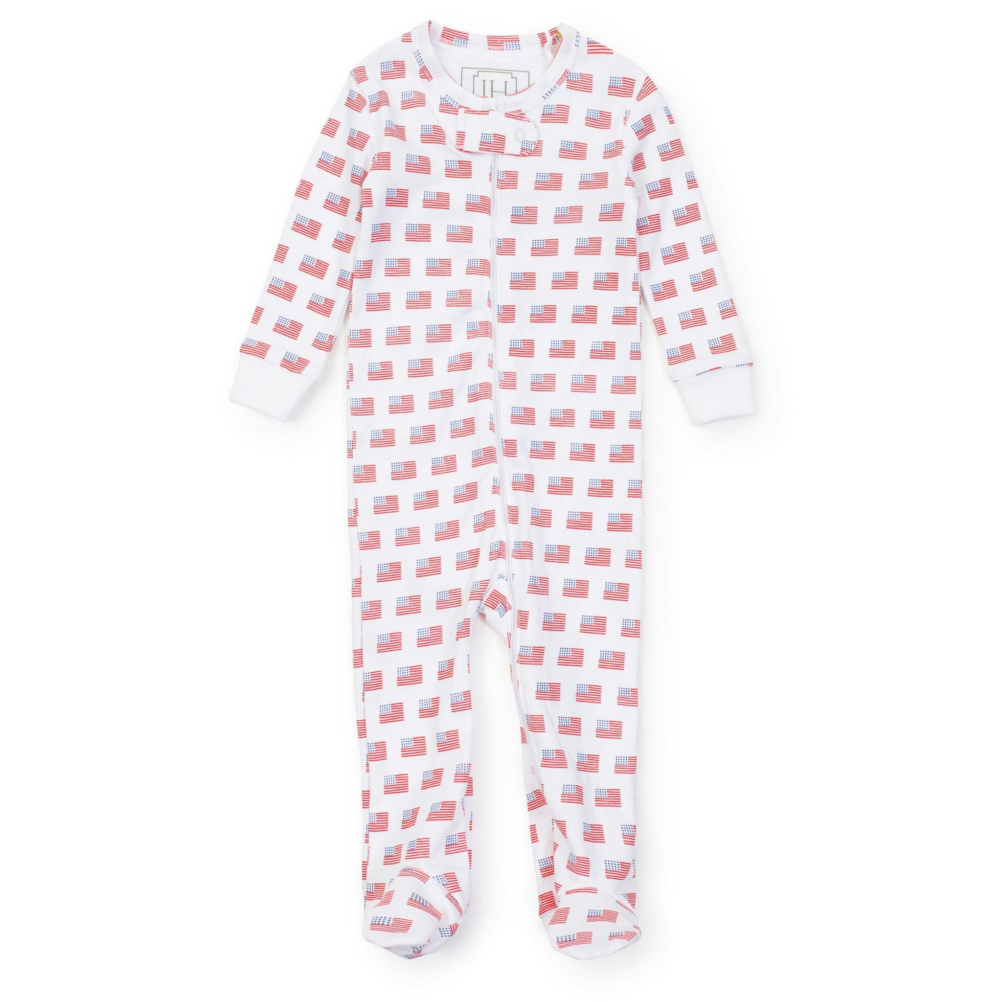 Parker Zipper Pajama - American Flag