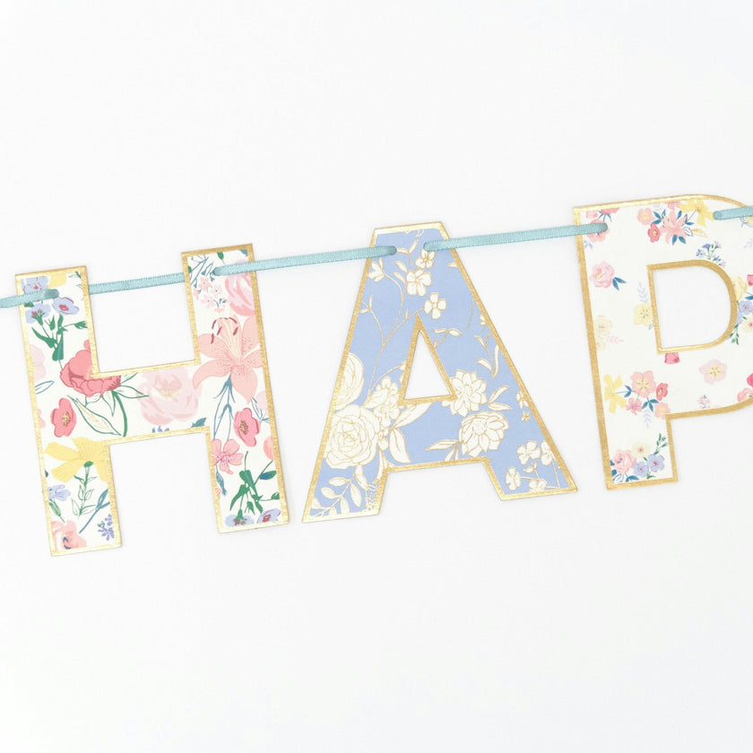 English Garden Birthday Garland