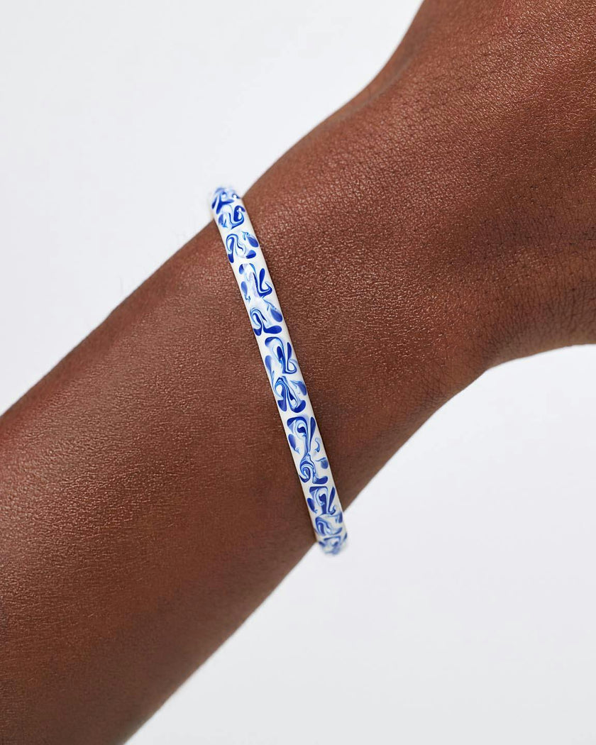Cuff Bracelet - Arlo Marble Blue
