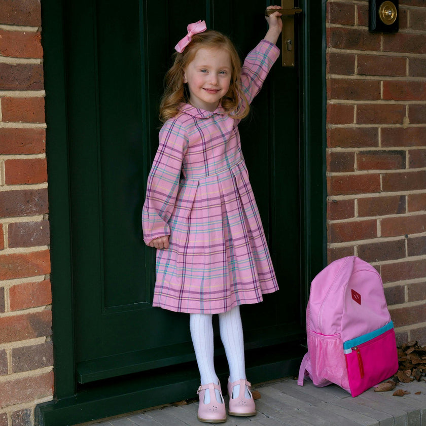Check Pleated Dress