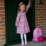 Check Pleated Dress