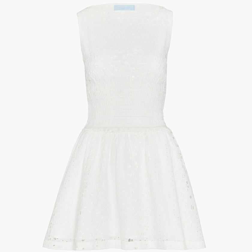 The Joanna Dress - White Floral Broderie