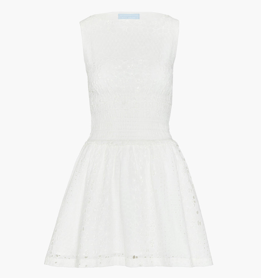 The Joanna Dress - White Floral Broderie