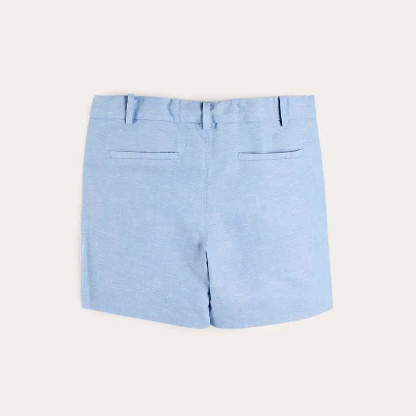 Linen Blend Tailored Shorts in Sky Blue (4-10yrs)