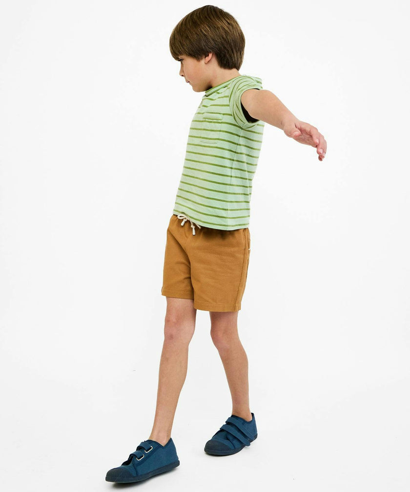 Willie T-Shirt, Palm Stripe