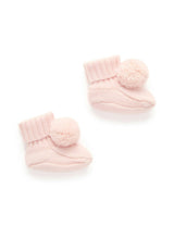 Cashmere Booties Pale Pink Melange