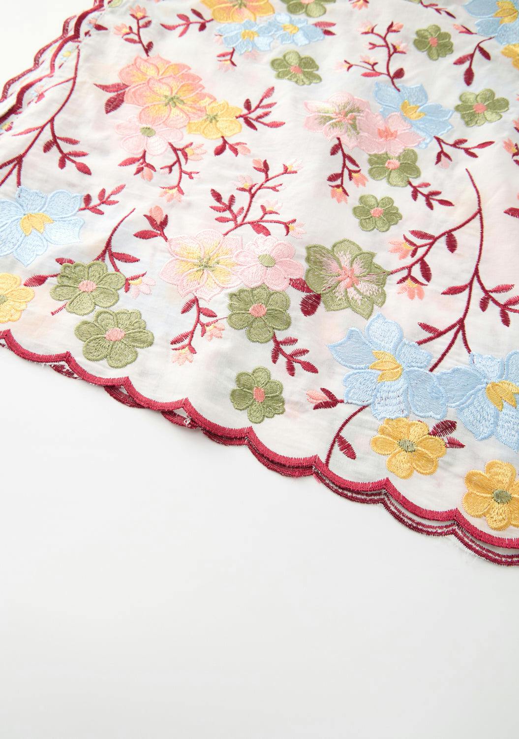 Penelope Cotton Embroidery Maxi Dress