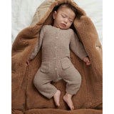 Fuzzy Long Sleeve Jumpsuit