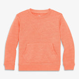 Kids cozy fleece crewneck sweatshirt