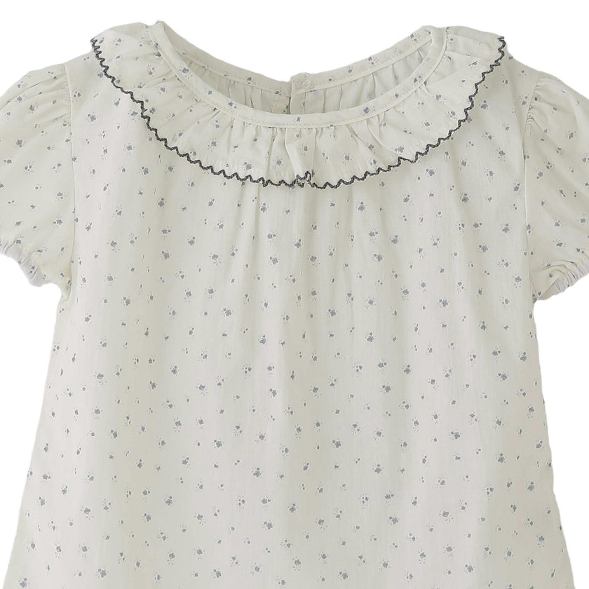 Gray Ruffle Dot Set