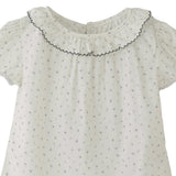 Gray Ruffle Dot Set