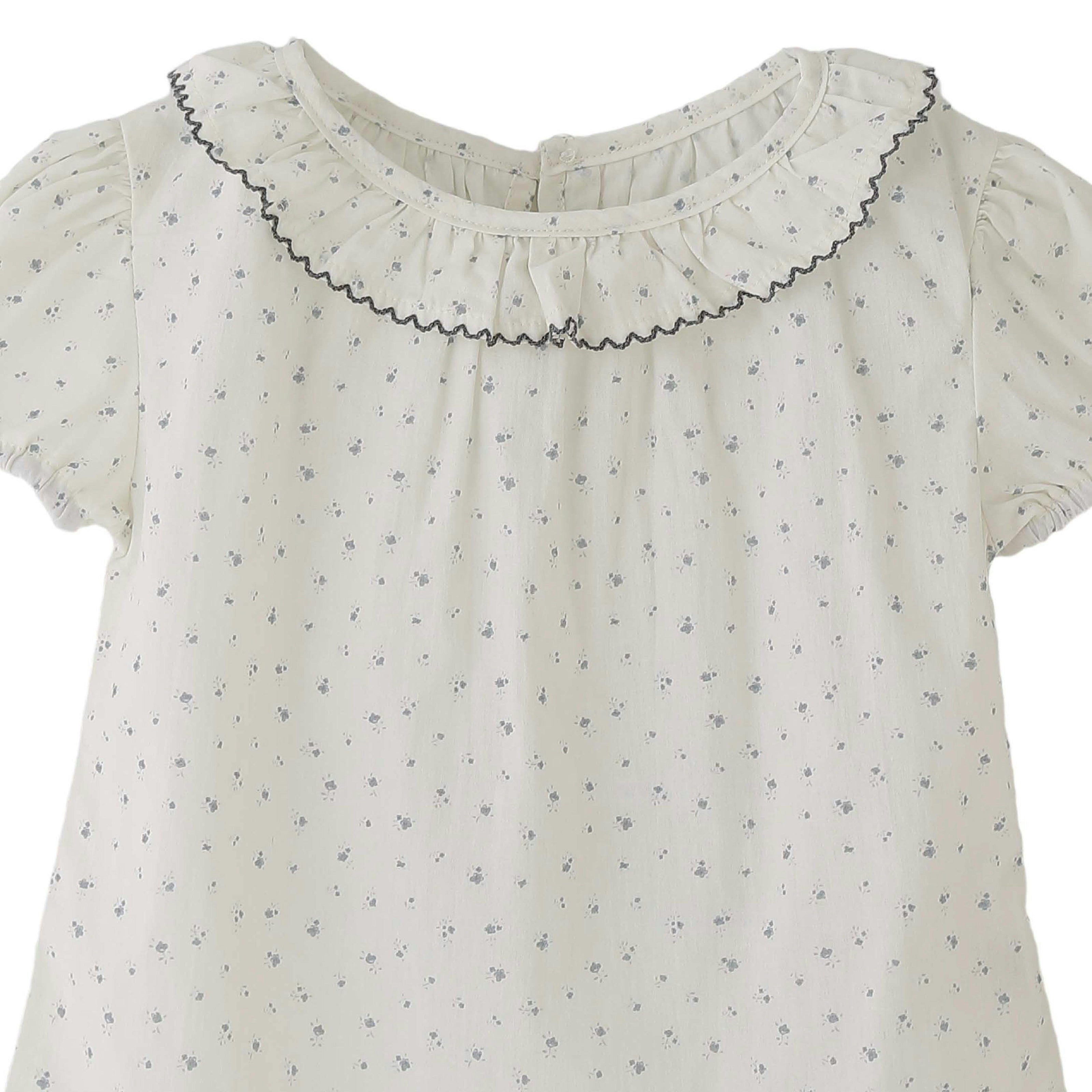 Gray Ruffle Dot Set