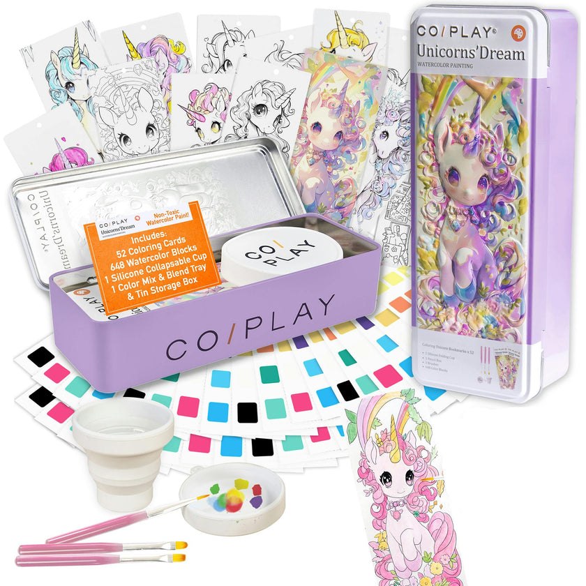 COIPLAY: Watercolor Art Kit - Unicorns Dream