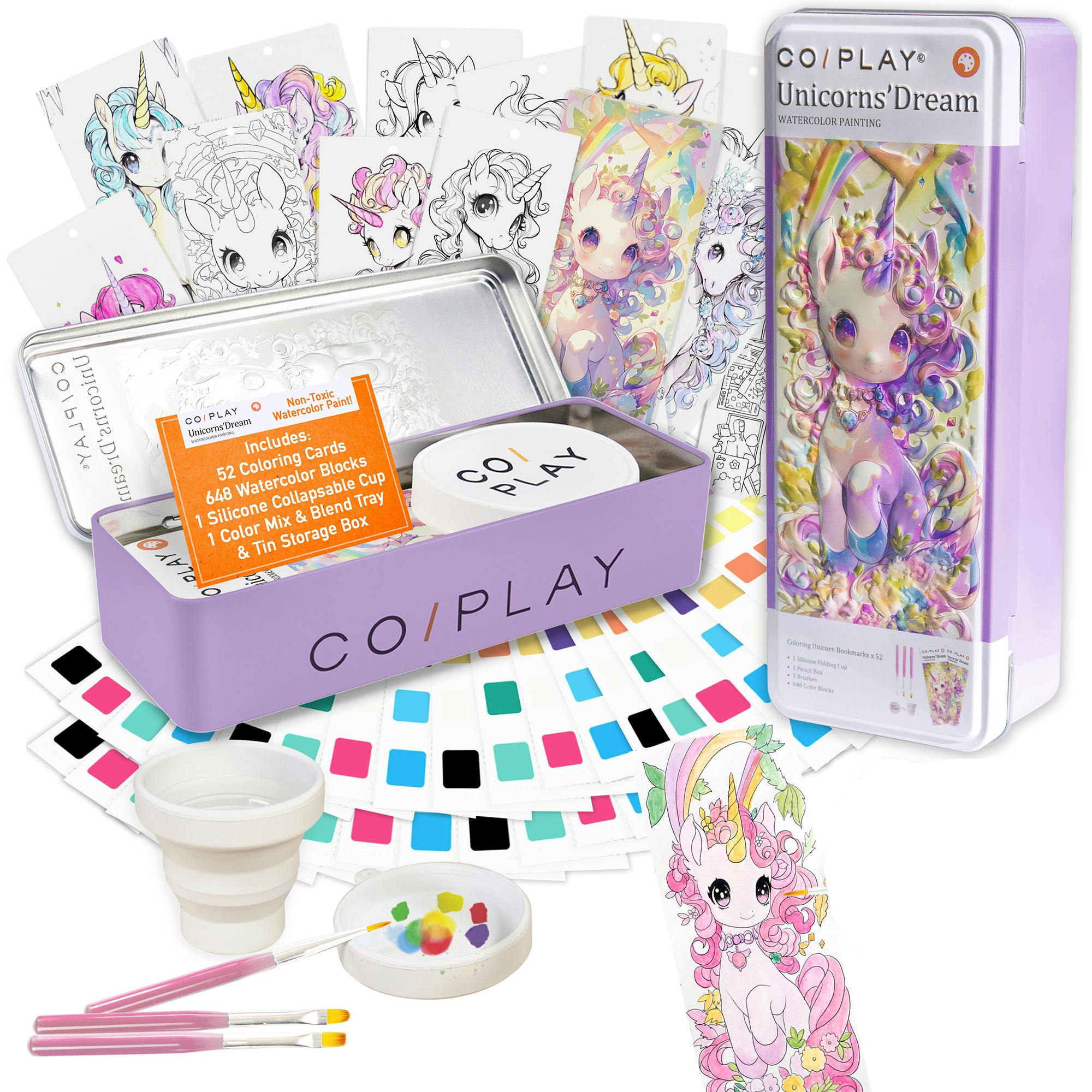 COIPLAY: Watercolor Art Kit - Unicorns Dream