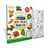 Stickiville Color-In' Sticker Book - Jolly Cheer Doodles - 400+ Stickers