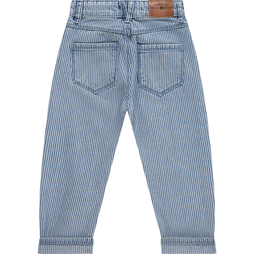 Pinstripe Straight Leg Jean