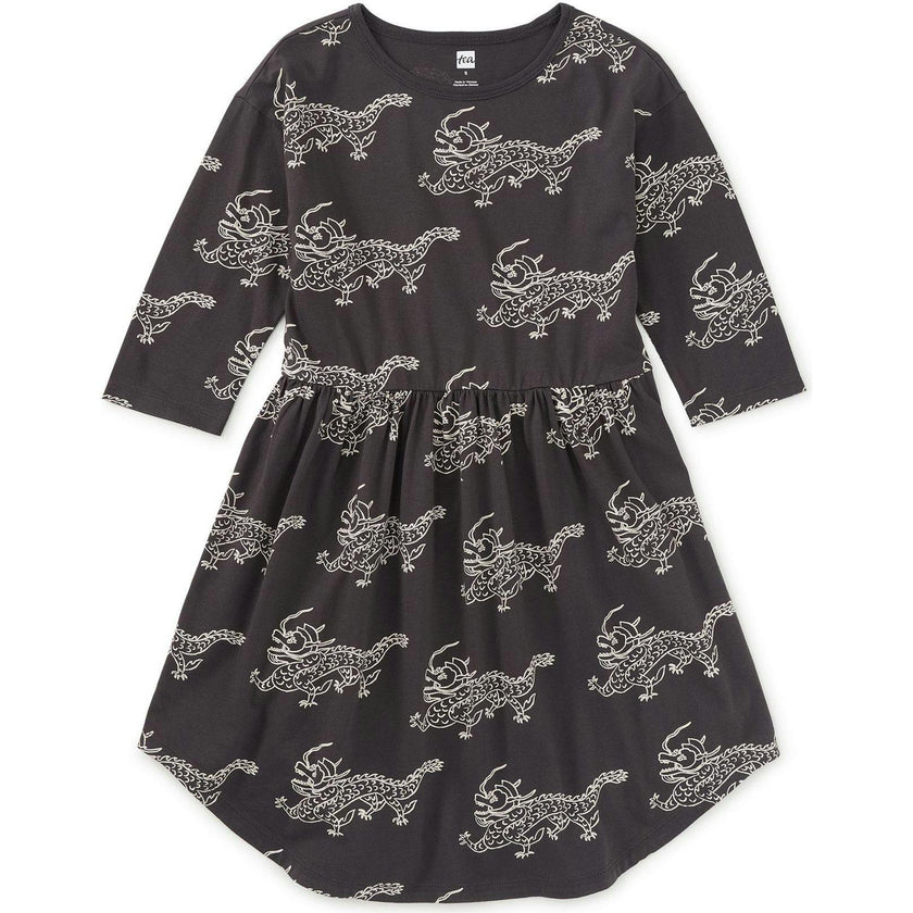 Long Sleeve Midi Dress, Grey