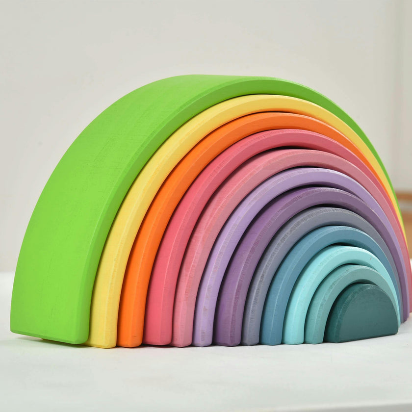 Avenlur Wooden Rainbow Stacker Blocks