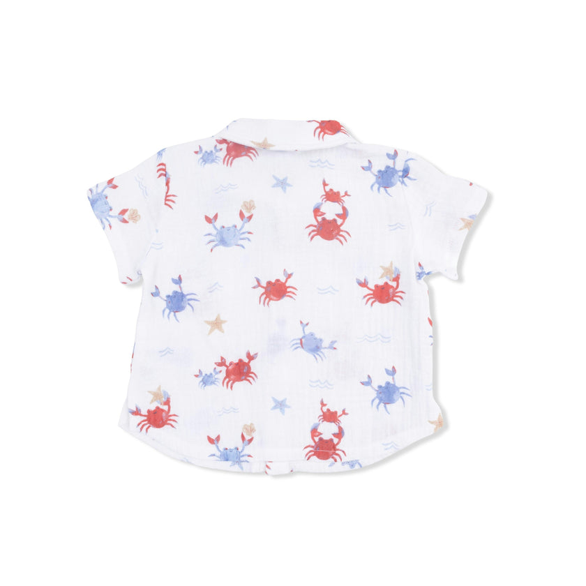 Crayon Crabs - Polo Button Up with Everyday Short