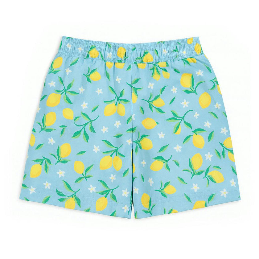 Lemon Print Swim Trunk