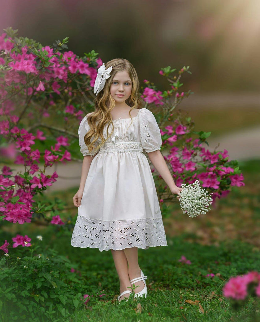 Blanca White Cotton Dress