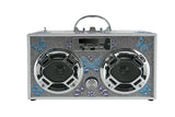 Silver Bling Boombox & Bluetooth Speaker
