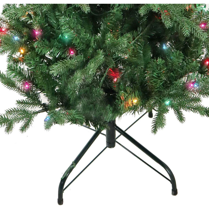 4.5-Foot Pre-Lit Multi-Color Incandescent Jackson Pine Tree