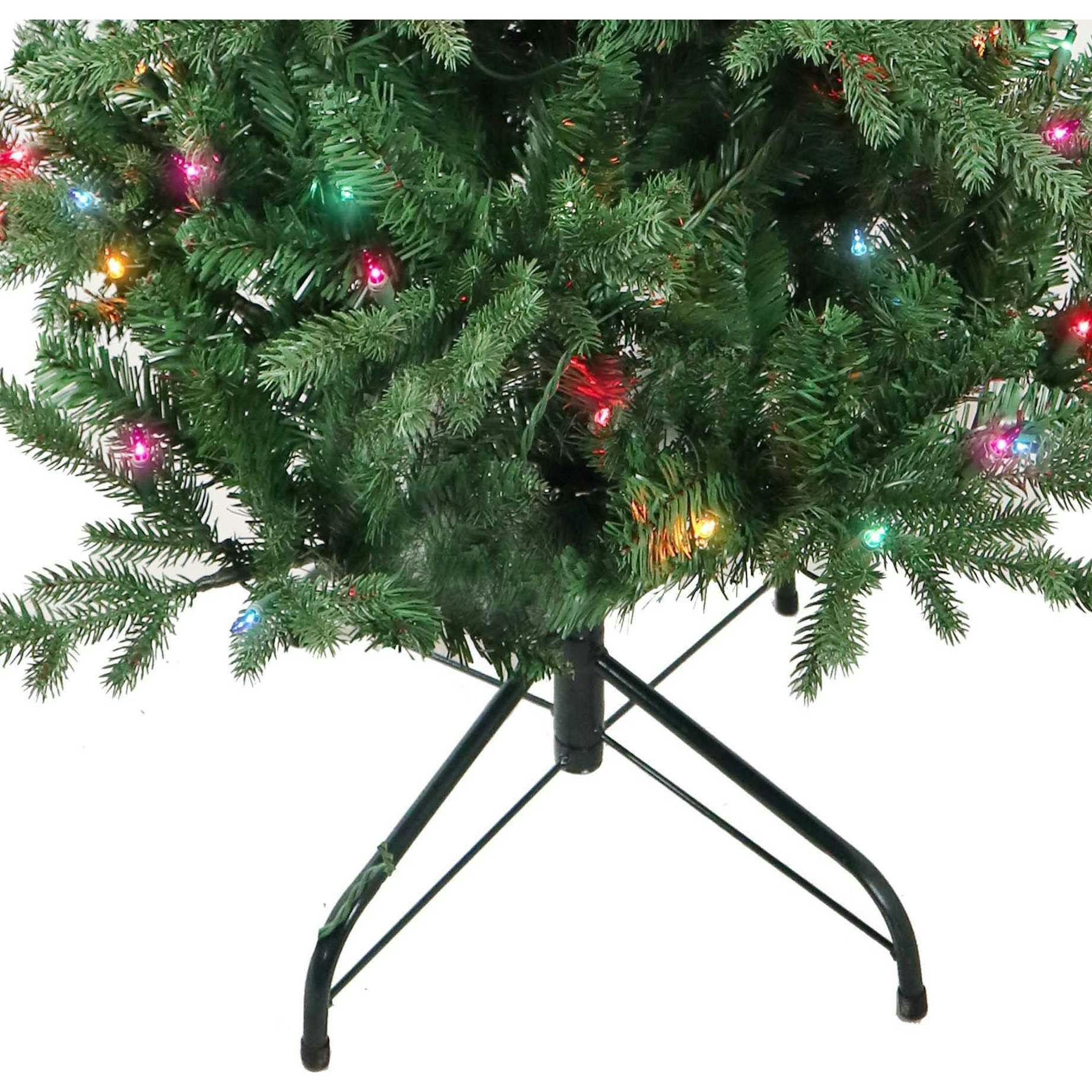 4.5-Foot Pre-Lit Multi-Color Incandescent Jackson Pine Tree