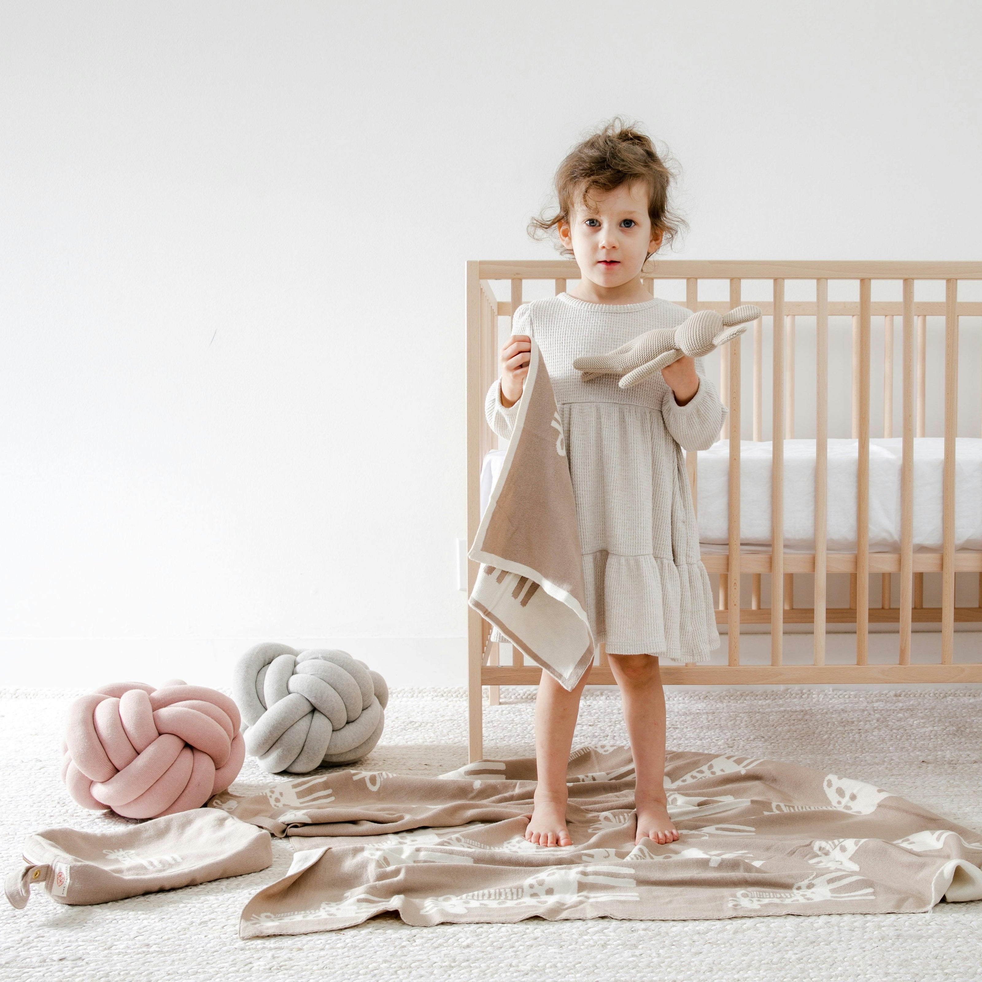 Reversible Baby Blanket Set