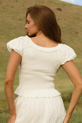 Annalise Top in Reverie Dobby