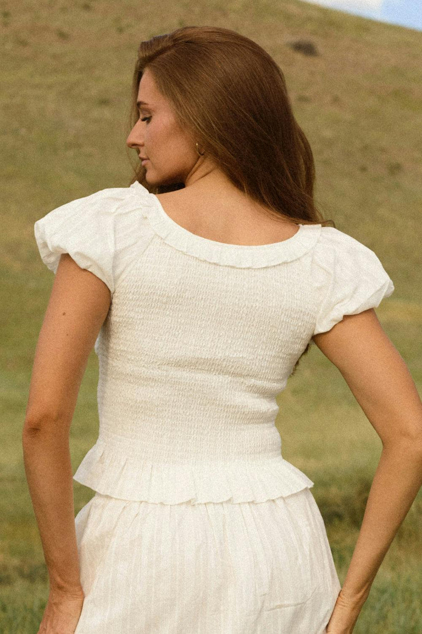 Annalise Top in Reverie Dobby