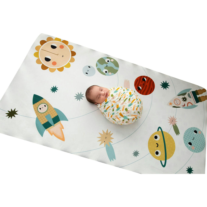 Crib Sheet And Swaddle Bundle