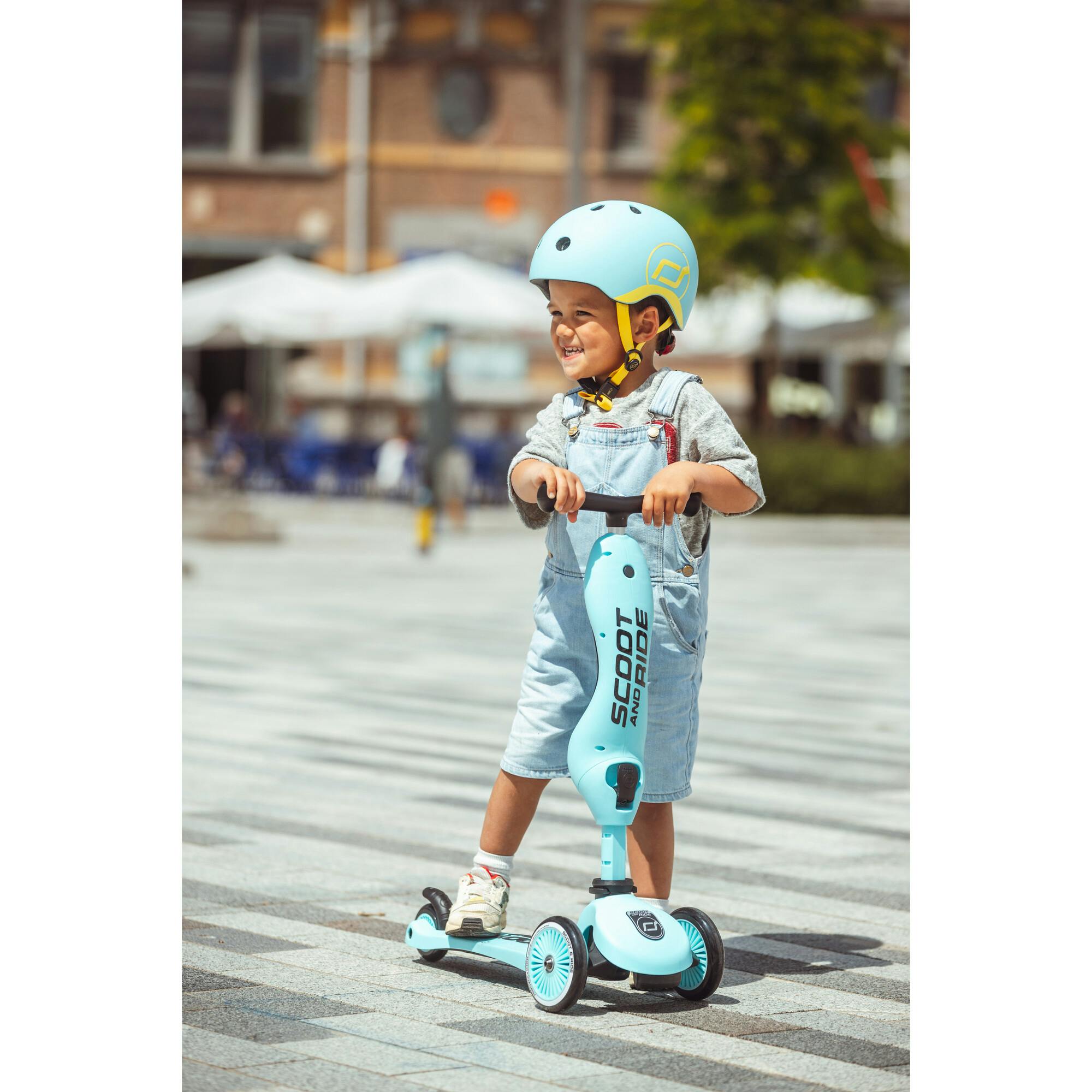 HighwayKick 1 Scooter and Ride On Toy Blueberry