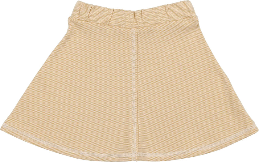Micro-Grid Patterned Short Skirt