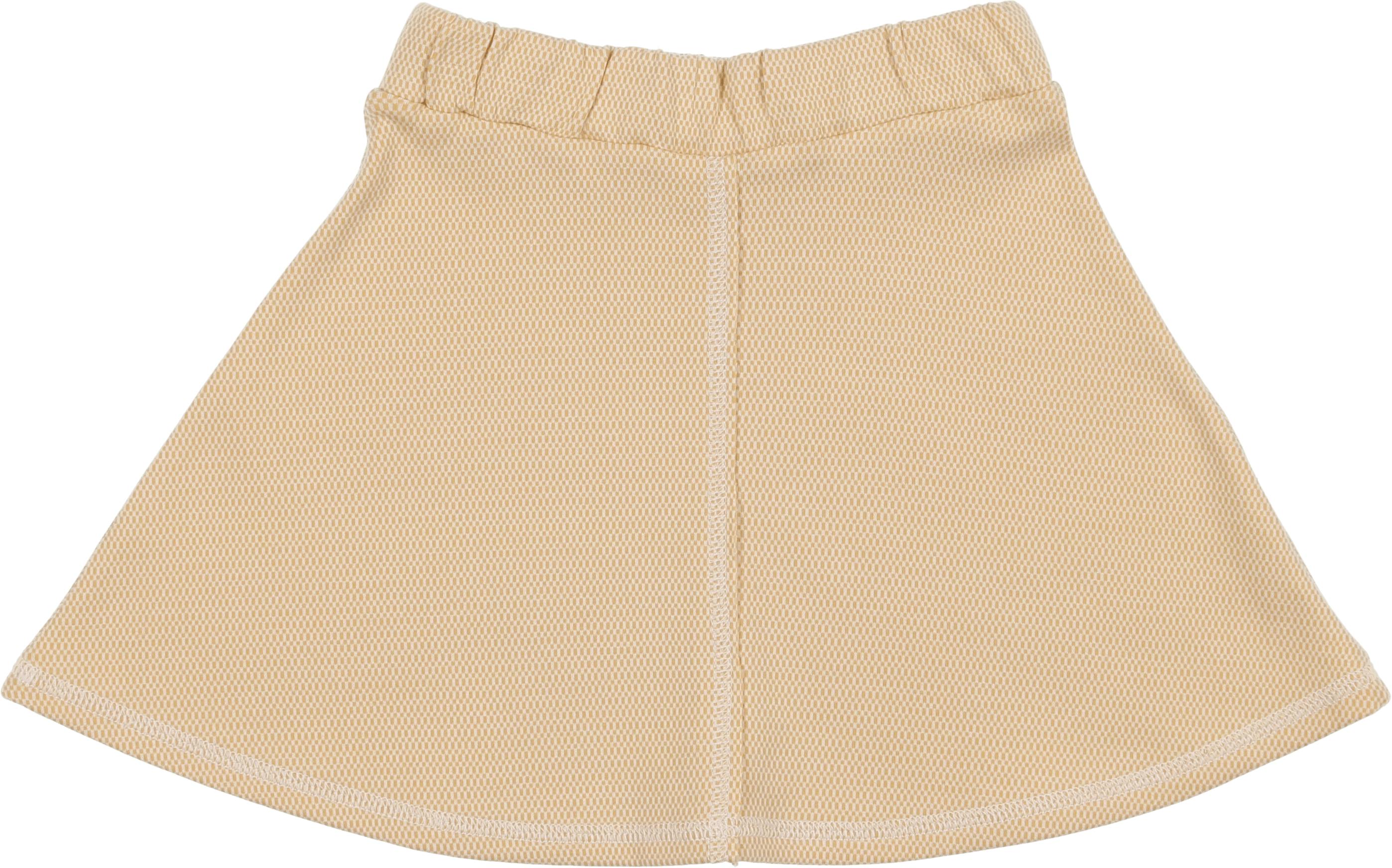 Micro-Grid Patterned Short Skirt