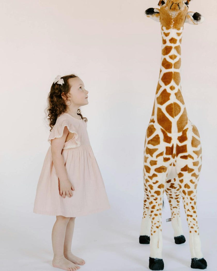 Organic Cotton Muslin Flutter Sleeve Dress