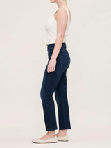 Halle Straight Petite High Rise Instasculpt™ 25.5" Jeans | Mediterranean