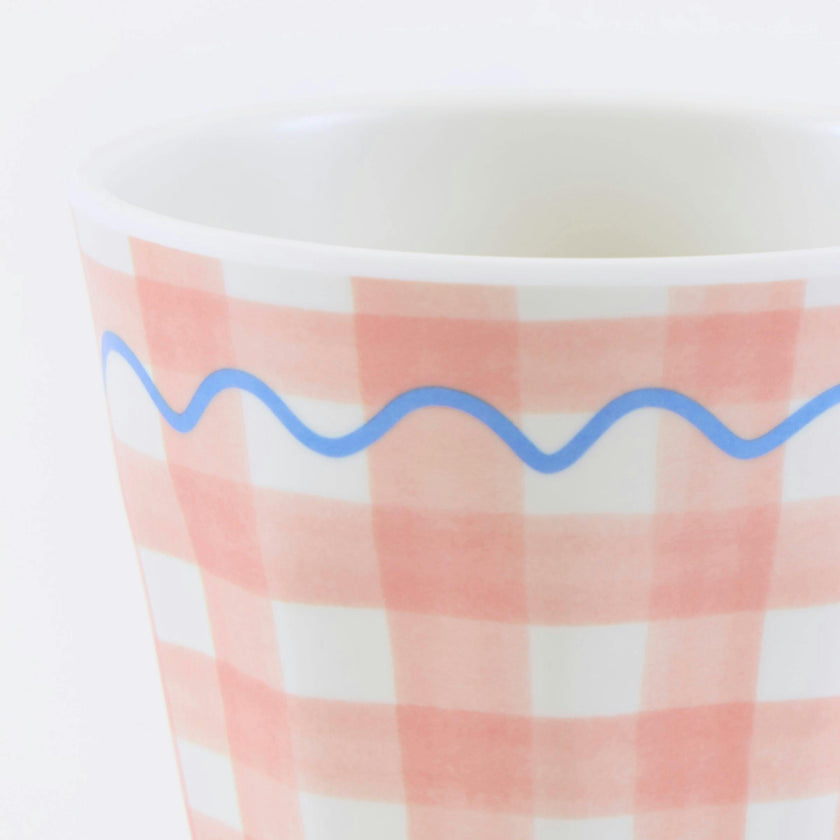 Gingham Reusable Cups