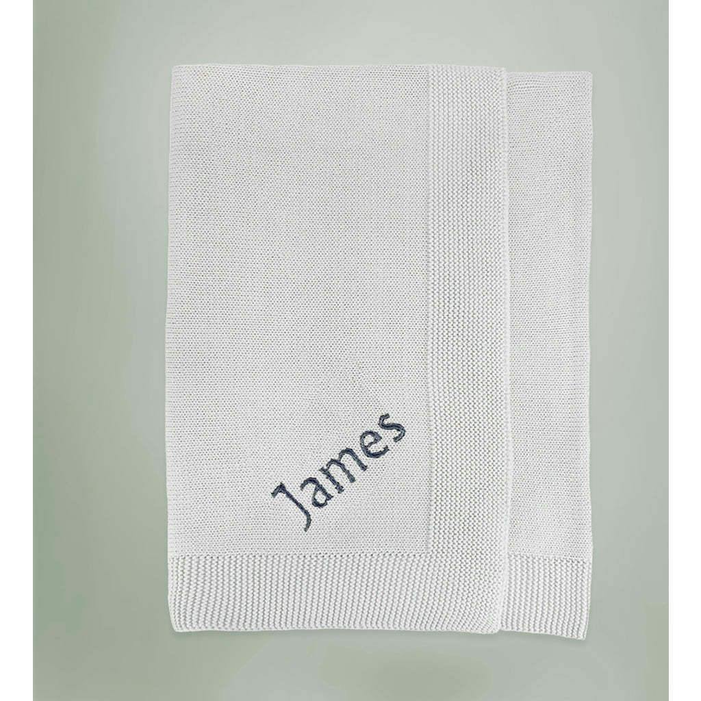 Personalized Knitted Baby Blanket