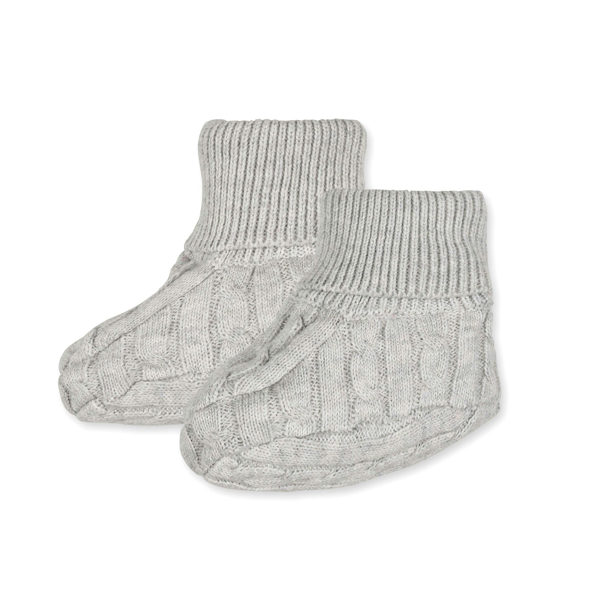 Organic Sweater Beanie and Bootie Set