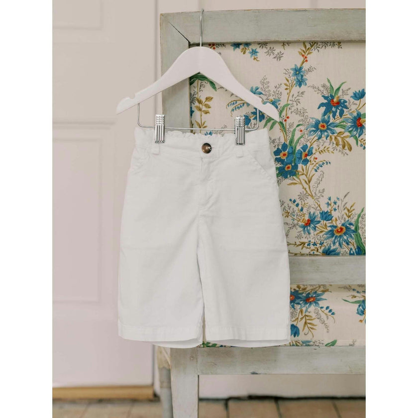 Nicky Hilton x La Coqueta White Conrad Boy Chino Shorts